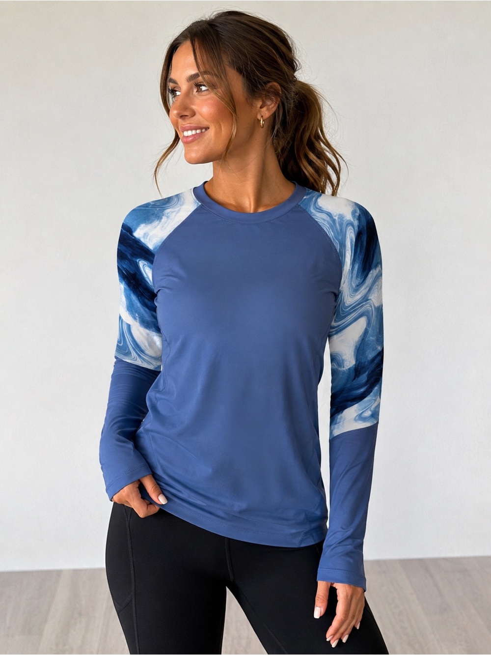 Athletic Rash Guard Long-Sleeve Performance Top - Mediu